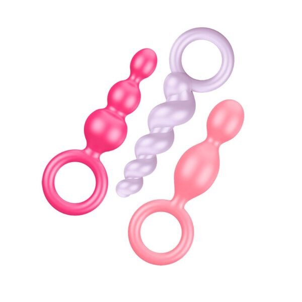 Satisfyer Plugs - Coloured (Pink  Purple & Red) (Booty Call - Coloured set of 3) - Image 2